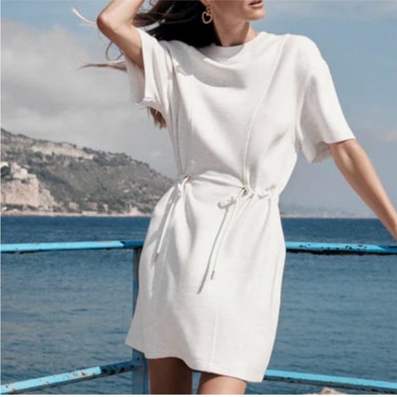 Varley Maple Dress in Ivory Marl, Size Medium - Picture 2 of 13